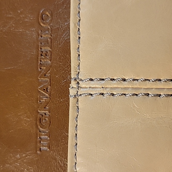 Tignanello NWT leather crossbody, Camel and tan - Picture 3 of 8